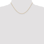 Gold (10K & 14K) Carded Cable Rope Chain - 10k Yellow Gold / 16 in / 1.15 mm