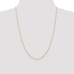 Gold (10K & 14K) Carded Cable Rope Chain - 10k Yellow Gold / 24 in / 1.15 mm
