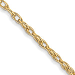 Gold (10K & 14K) Carded Cable Rope Chain - 10k Yellow Gold / 16 in / 1.15 mm