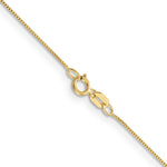 Gold (10K & 14K) Box Chain - 10k Yellow Gold / 14 in / 0.5 mm, Spring Ring