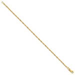 Gold (10K & 14K) Singapore Chain Anklet - 10k Yellow Gold / 9 in / 1.7 mm