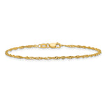 Gold (10K & 14K) Singapore Chain Anklet - 10k Yellow Gold / 9 in / 1.7 mm