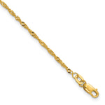 Gold (10K & 14K) Singapore Chain Bracelet - 10k Yellow Gold / 7 in / 1.7 mm