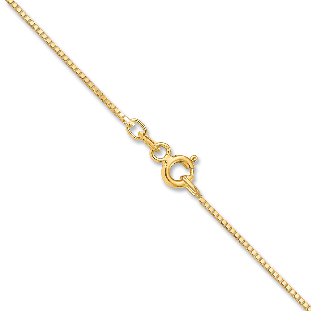 Gold (10K & 14K) Box Chain - 10k Yellow Gold / 16 in / 0.7 mm, Spring Ring