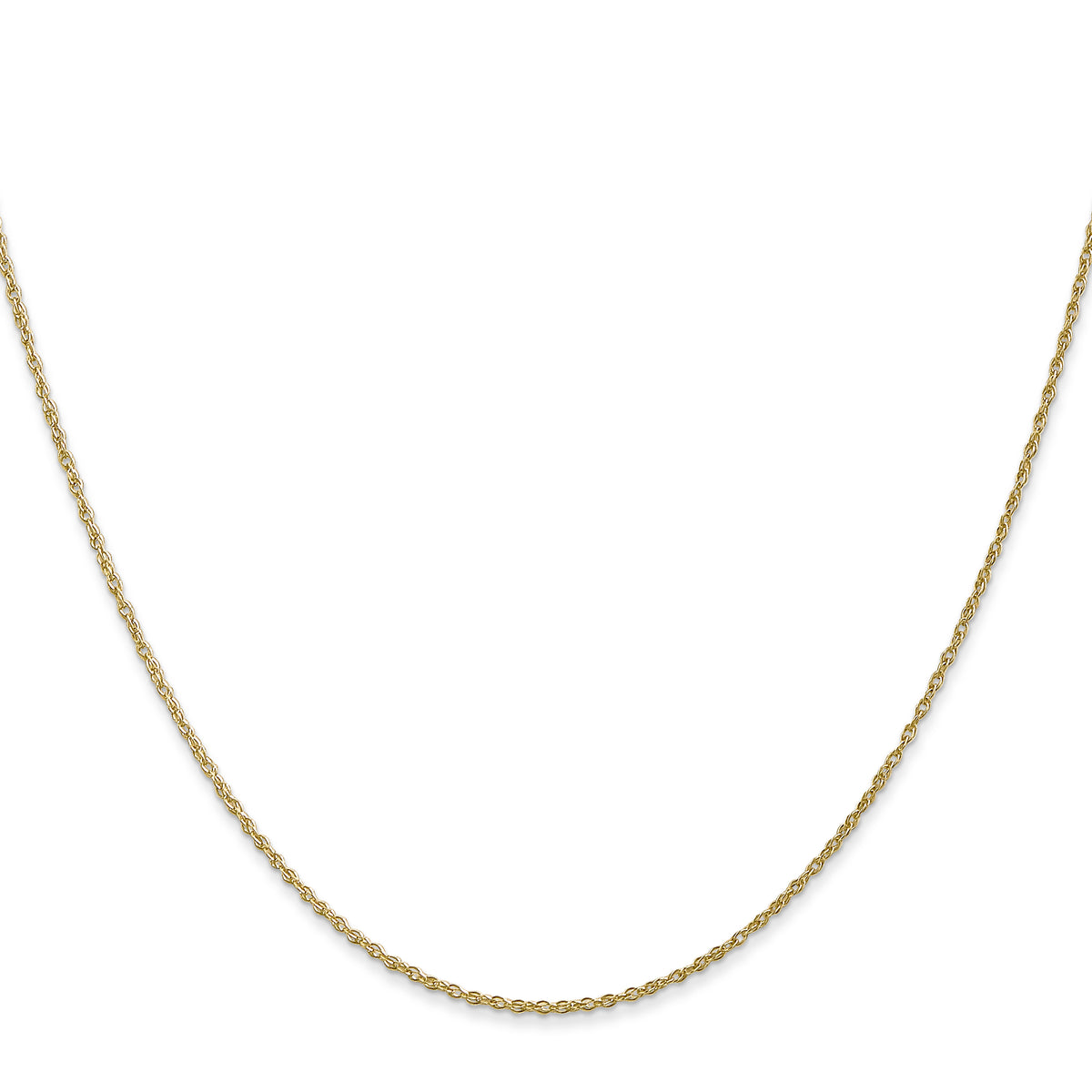 Gold (14K & 10K) Baby Rope Chain - 10k Yellow Gold / 14 in / 0.8 mm