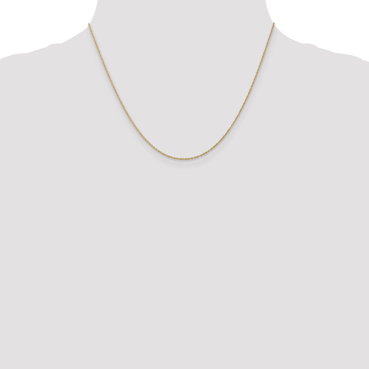 Gold (14K & 10K) Baby Rope Chain - 10k Yellow Gold / 18 in / 0.8 mm