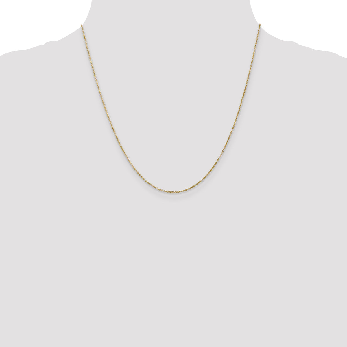 Gold (14K & 10K) Baby Rope Chain - 10k Yellow Gold / 20 in / 0.8 mm