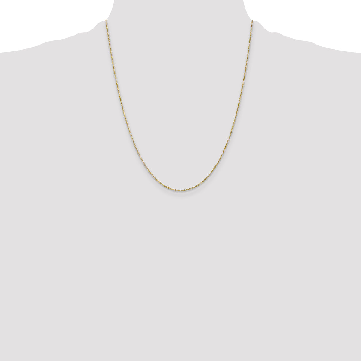 Gold (14K & 10K) Baby Rope Chain - 10k Yellow Gold / 22 in / 0.8 mm