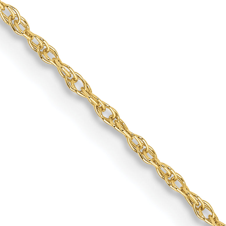 Gold (14K & 10K) Baby Rope Chain - 10k Yellow Gold / 20 in / 0.8 mm