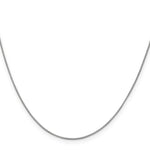 Gold (10K & 14K) Box Chain - 10k White Gold / 16 in / 0.7 mm, Spring Ring