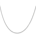 Gold (10K & 14K) Box Chain - 10k White Gold / 16 in / 0.7 mm, Lobster