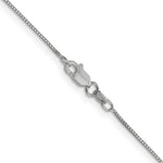 Gold (10K & 14K) Box Chain - 10k White Gold / 16 in / 0.7 mm, Lobster