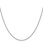 Gold (10K & 14K) Box Chain - 10k White Gold / 16 in / 0.9 mm, Lobster