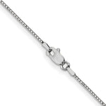 Gold (10K & 14K) Box Chain - 10k White Gold / 16 in / 0.9 mm, Lobster