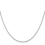 Gold (10K & 14K) Box Chain - 10k White Gold / 16 in / 1 mm