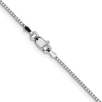 Gold (10K & 14K) Box Chain - 10k White Gold / 16 in / 1.05 mm