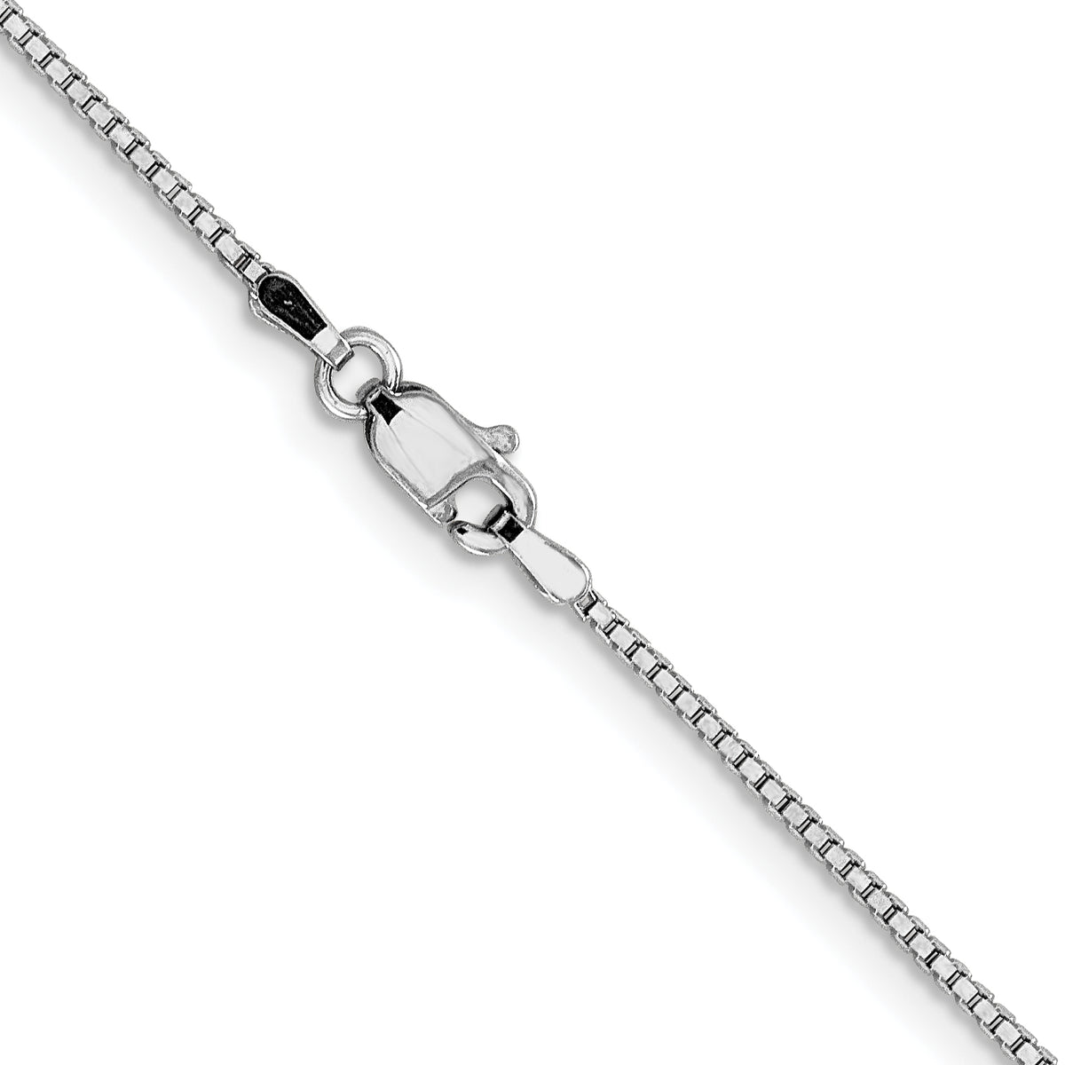 Gold (10K & 14K) Box Chain - 10k White Gold / 16 in / 1.05 mm