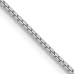 Gold (10K & 14K) Box Chain - 10k White Gold / 16 in / 1.05 mm
