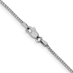 Gold (10K & 14K) Box Chain - 10k White Gold / 16 in / 1.1 mm