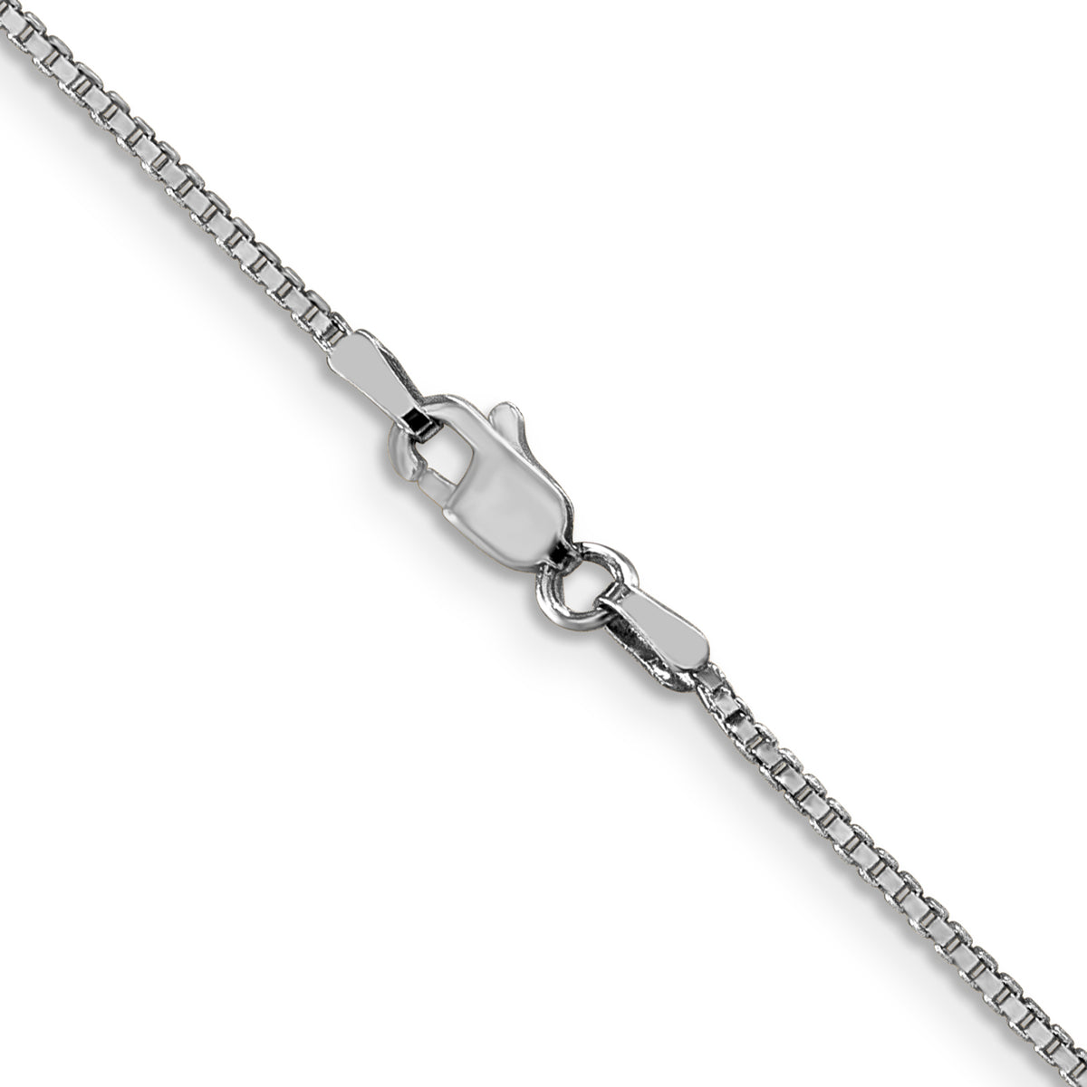 Gold (10K & 14K) Box Chain - 10k White Gold / 16 in / 1.1 mm