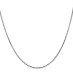 Gold (10K & 14K) Box Chain - 10k White Gold / 16 in / 1.25 mm