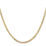 Gold (10K & 14K) Open Concave Curb Chain - 10k Yellow Gold / 16 in / 3 mm