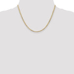 Gold (10K & 14K) Open Concave Curb Chain - 10k Yellow Gold / 18 in / 3 mm