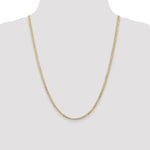 Gold (10K & 14K) Open Concave Curb Chain - 10k Yellow Gold / 24 in / 3 mm
