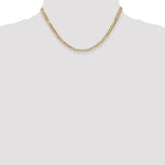 Gold (10K & 14K) Open Concave Curb Chain - 10k Yellow Gold / 16 in / 3.8 mm