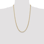 Gold (10K & 14K) Open Concave Curb Chain - 10k Yellow Gold / 26 in / 3.8 mm