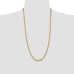 Gold (10K & 14K) Open Concave Curb Chain - 10k Yellow Gold / 28 in / 4.5 mm