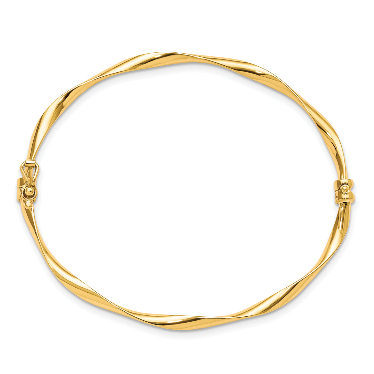 Hinged Bangle - 10k Yellow Gold / Polished