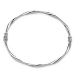 Hinged Bangle - 10k White Gold / Polished