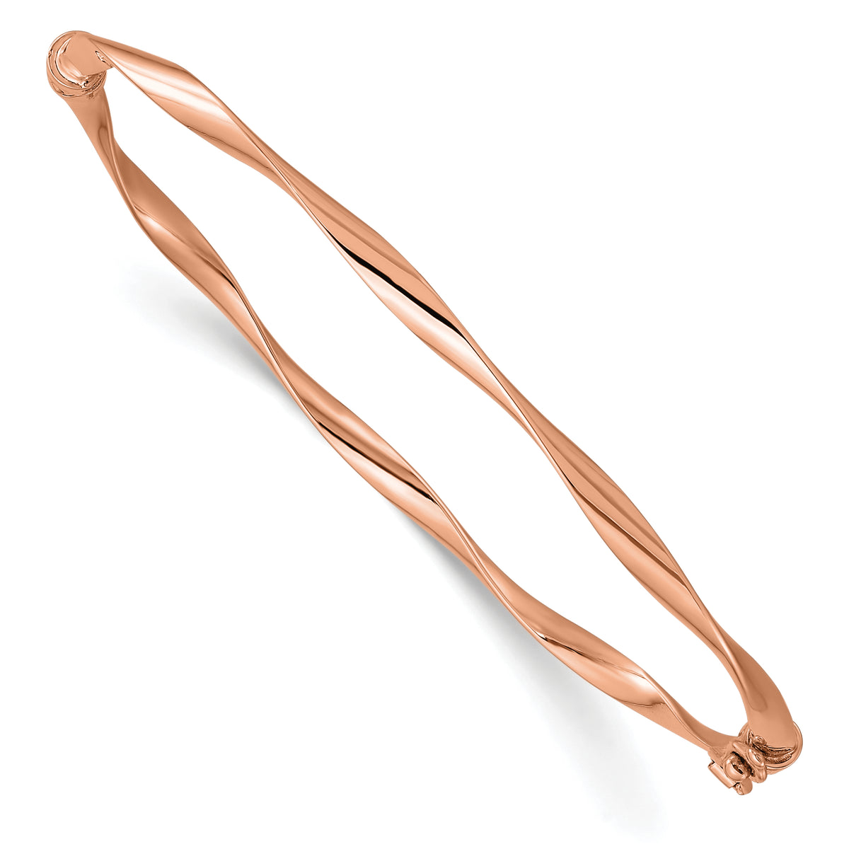 Hinged Bangle - 10k Rose Gold / Polished