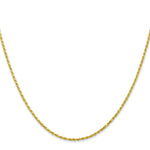 Gold (10K & 14K) Diamond-Cut Machine-Made Rope Chain - 10k Yellow Gold / 16 in / 1.3 mm