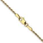 Gold (10K & 14K) Diamond-Cut Machine-Made Rope Chain - 10k Yellow Gold / 16 in / 1.3 mm