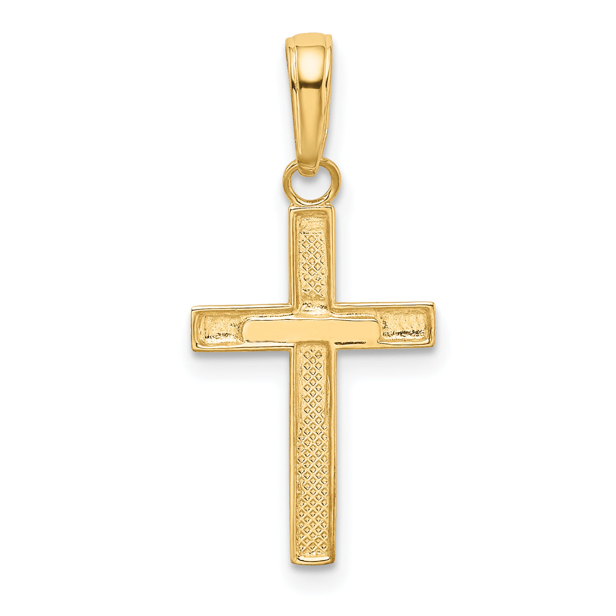 Gold Latin Cross Pendant - 10k Yellow Gold / Standard / 24.5x11mm