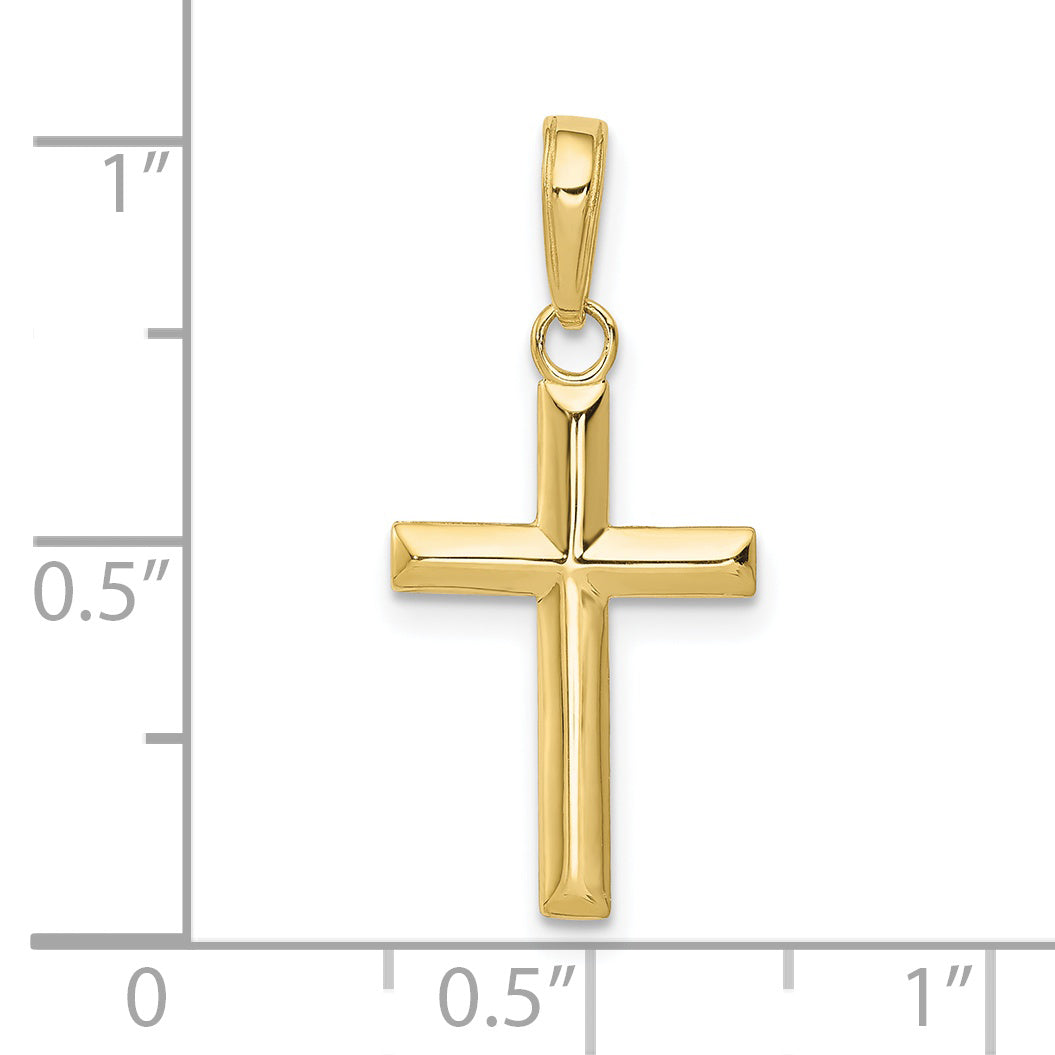 Gold Latin Cross Pendant - 10k Yellow Gold / Standard / 24.5x11mm