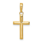 Gold Latin Cross Pendant - 10k Yellow Gold / Standard / 24.5x11mm