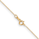 Gold (10K & 14K) Diamond-Cut Round Open Link Cable Chain - 10k Yellow Gold / 14 in / 0.6 mm