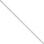 Gold (10K & 14K) Round Open Link Cable Chain Anklet - 10k White Gold / 10 in / 1.4 mm