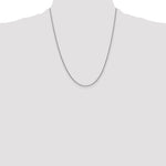 Gold (10K & 14K) Round Open Link Cable Chain - 10k White Gold / 22 in / 1.4 mm, Standard