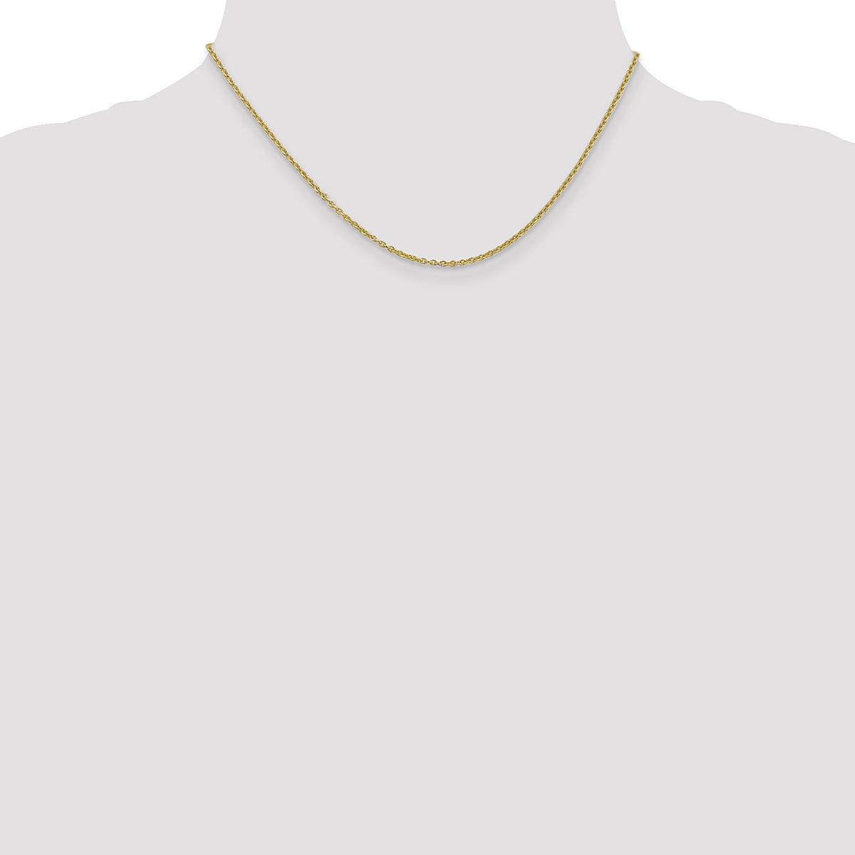 Gold (10K & 14K) Forzantina Cable Chain - 10k Yellow Gold / 16 in / 1.8 mm