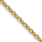 Gold (10K & 14K) Forzantina Cable Chain - 10k Yellow Gold / 16 in / 1.8 mm