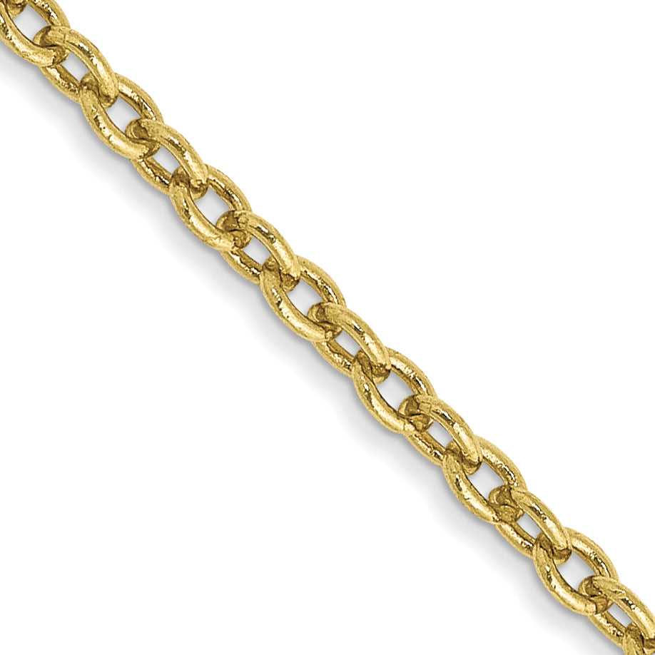 Gold (10K & 14K) Forzantina Cable Chain - 10k Yellow Gold / 16 in / 1.8 mm