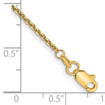 Gold (10K & 14K) Diamond-Cut Cable Chain Bracelet - 10k Yellow Gold / 1.45 mm