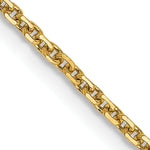 Gold (10K & 14K) Diamond-Cut Cable Chain - 10k Yellow Gold / 16 in / 1.45 mm