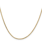 Gold (10K & 14K) Diamond-Cut Cable Chain - 10k Yellow Gold / 16 in / 1.65 mm