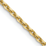 Gold (10K & 14K) Diamond-Cut Cable Chain - 10k Yellow Gold / 16 in / 1.65 mm