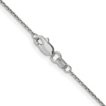 Gold (10K & 14K) Diamond-Cut Cable Chain - 10k White Gold / 16 in / 0.95 mm